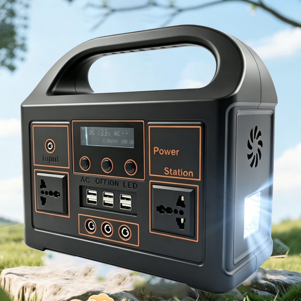 Portable Solar Power Station with AC Outlet