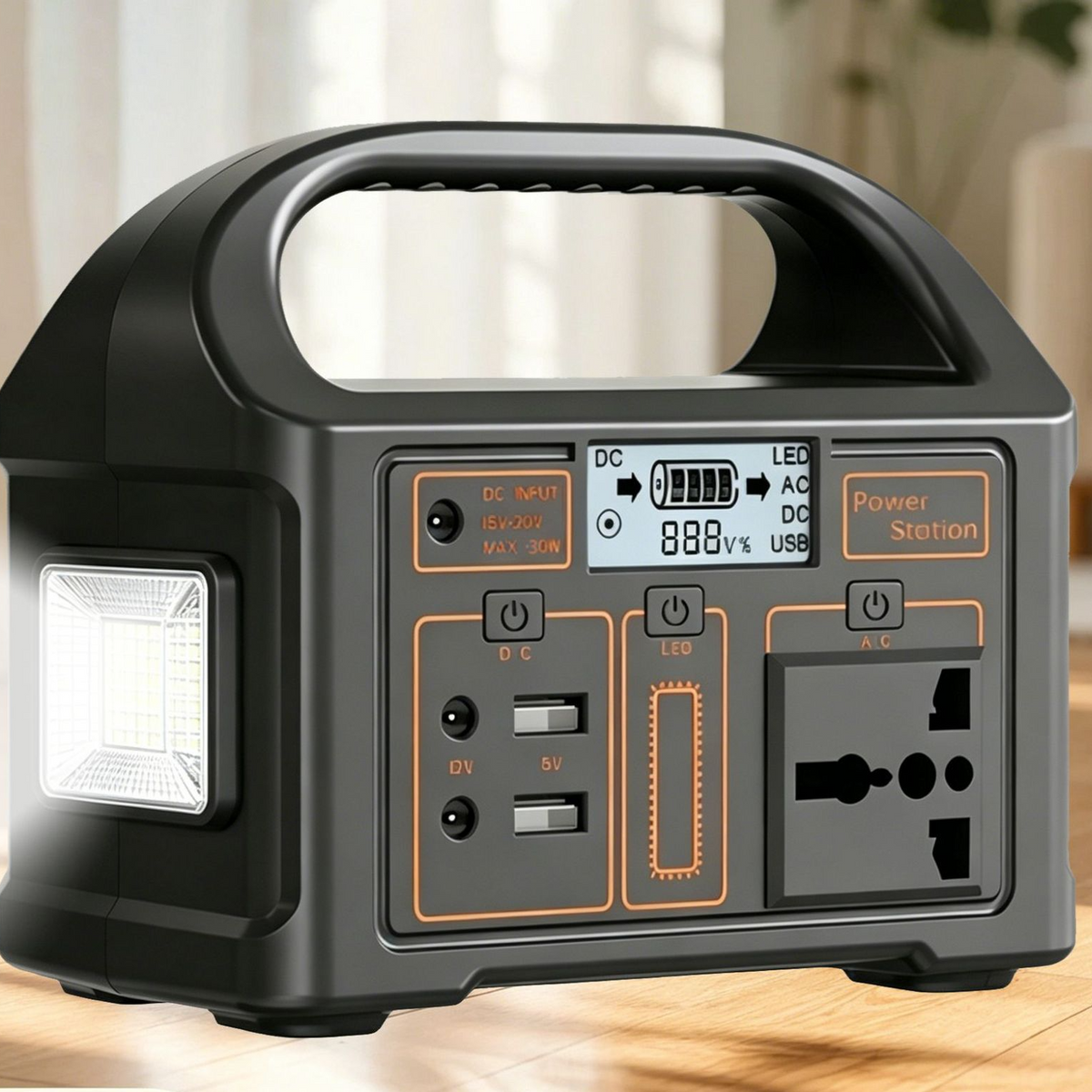 Portable Solar Power Station with AC Outlet