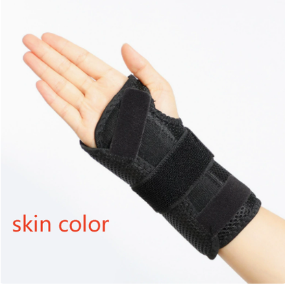 Breathable Steel Plate Wrist Brace Adjustable Velcro Anti-Twist Joint Support for Sports and Injury Care