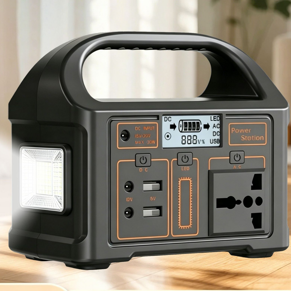 Portable Solar Power Station with AC Outlet