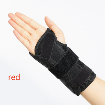 Breathable Steel Plate Wrist Brace Adjustable Velcro Anti-Twist Joint Support for Sports and Injury Care