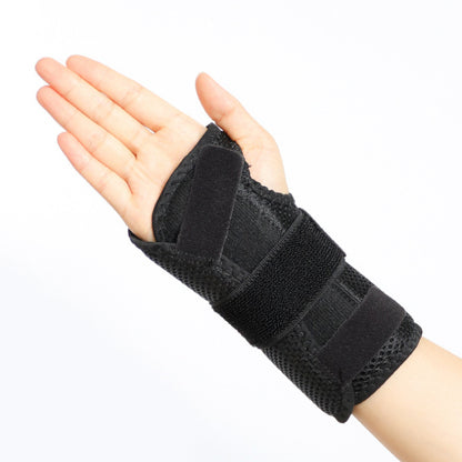 Breathable Steel Plate Wrist Brace Adjustable Velcro Anti-Twist Joint Support for Sports and Injury Care